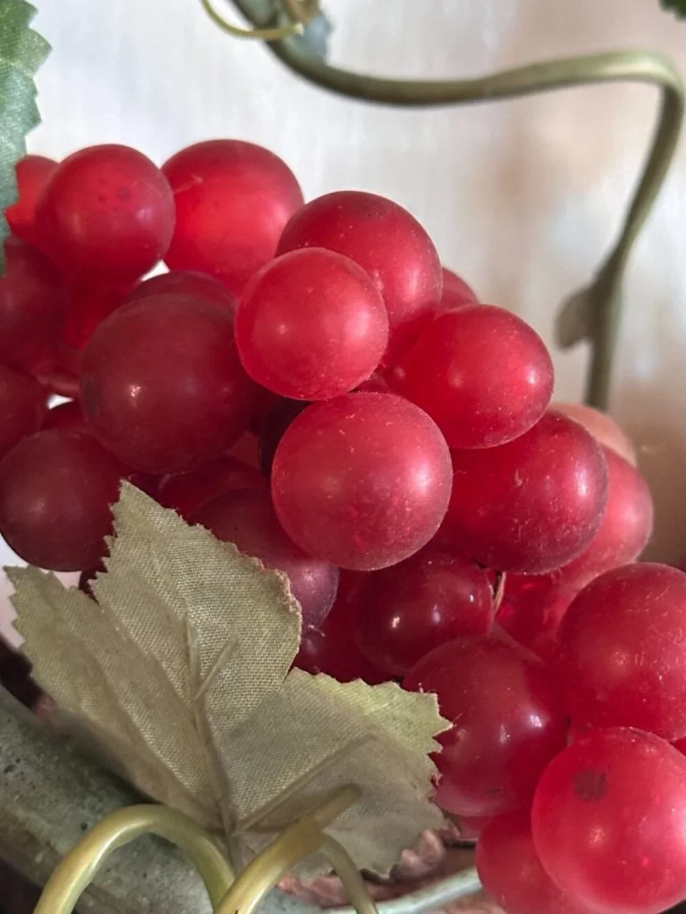 Rustic French Tuscan Country Vineyard European Vintage Grape Wreath 15 Grapevine